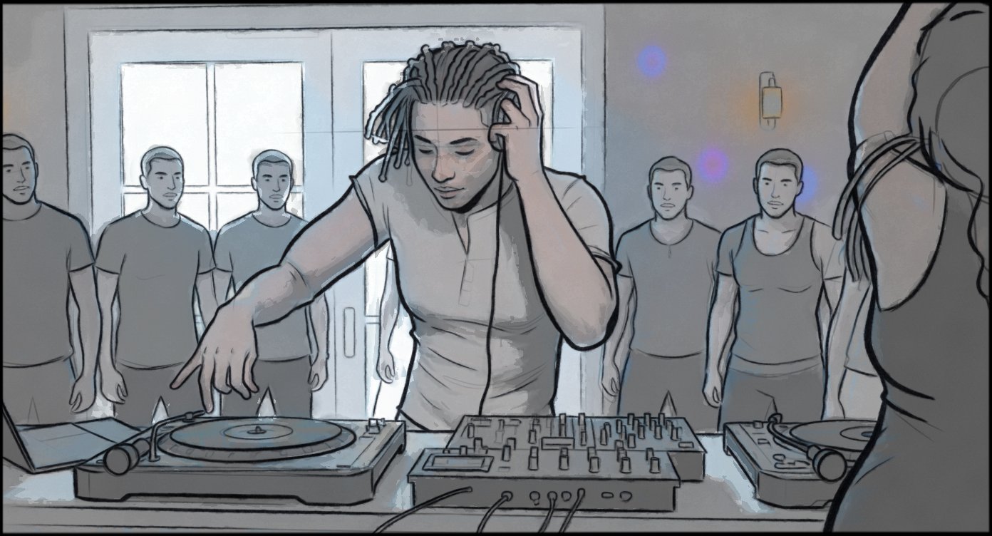 Music Video - Choreography - storyboard frame 6 by Dakota Warren